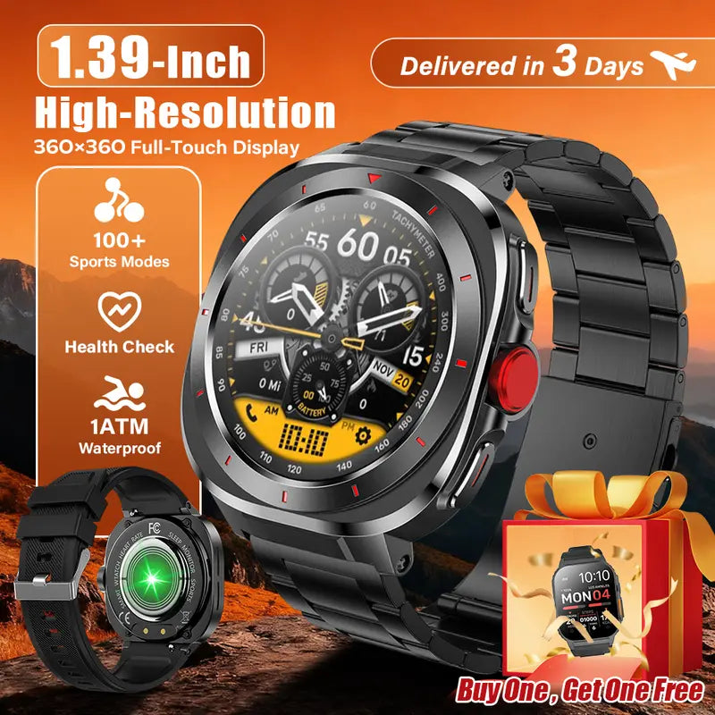 Ultra HD 1.39" Oval Smart Watch Bracelet