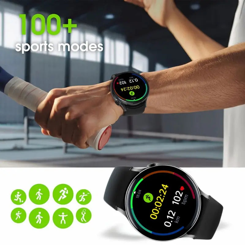 Women's HDM Gift-Ready Smart Wristwatch with AMOLED Screen