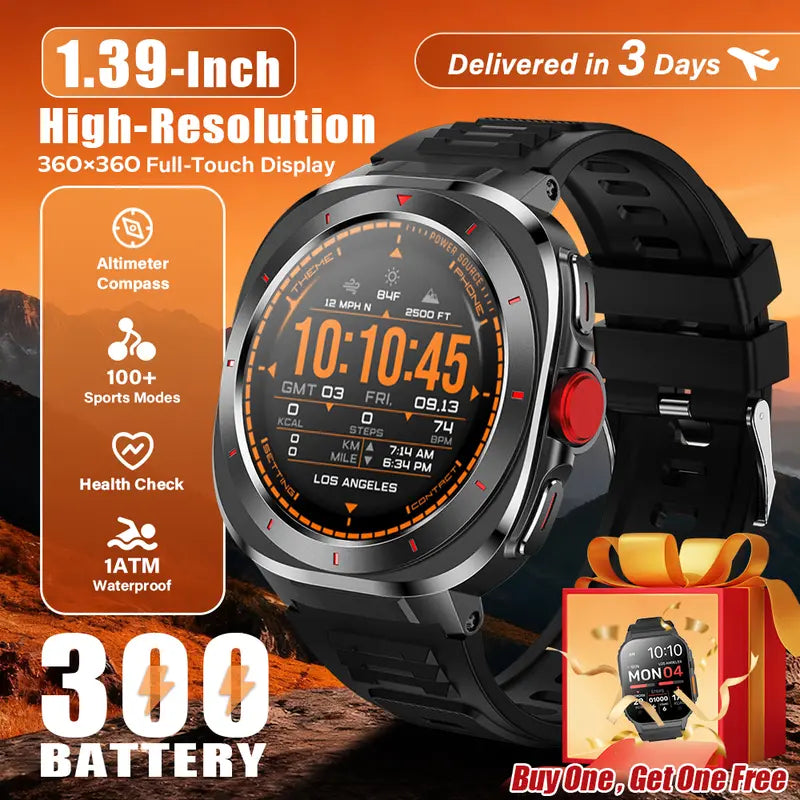 Ultra HD 1.39" Oval Smart Watch Bracelet