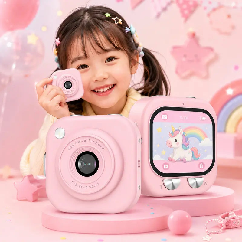 Mini Keychain Digital Camera Y2K 2.5K HD with 32GB Card