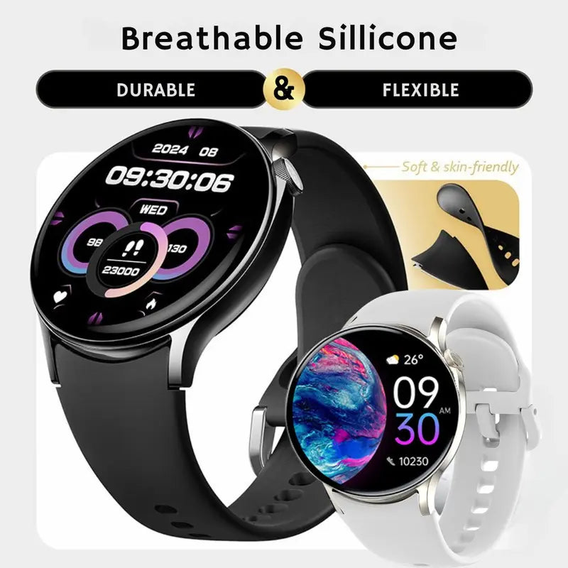 Women's HDM Gift-Ready Smart Wristwatch with AMOLED Screen