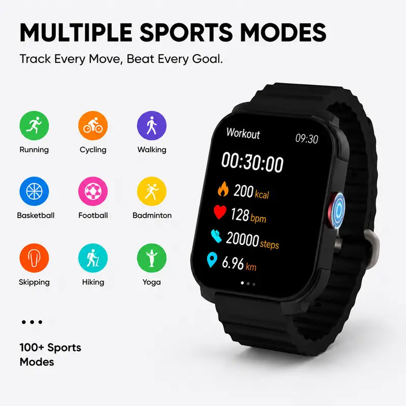 Women's Slim Lightweight Silicone Smartwatch Tracker - HD Clock Display, Bluetooth Calls, Calorie Tracker, Dual-Band Design, Wrist Music Controls, 180mAh, Nylon/Silicone Straps