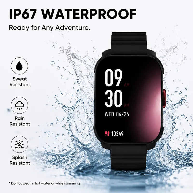 Women's Slim Lightweight Silicone Smartwatch Tracker - HD Clock Display, Bluetooth Calls, Calorie Tracker, Dual-Band Design, Wrist Music Controls, 180mAh, Nylon/Silicone Straps