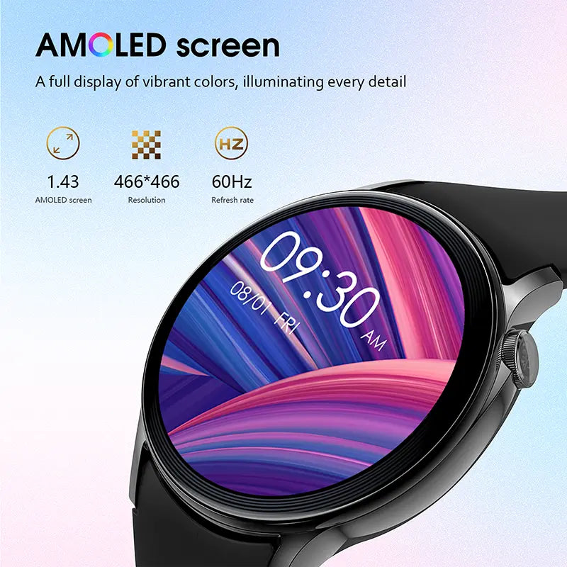 Women's HDM Gift-Ready Smart Wristwatch with AMOLED Screen