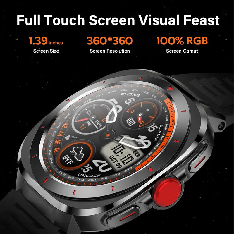 Ultra HD 1.39" Oval Smart Watch Bracelet