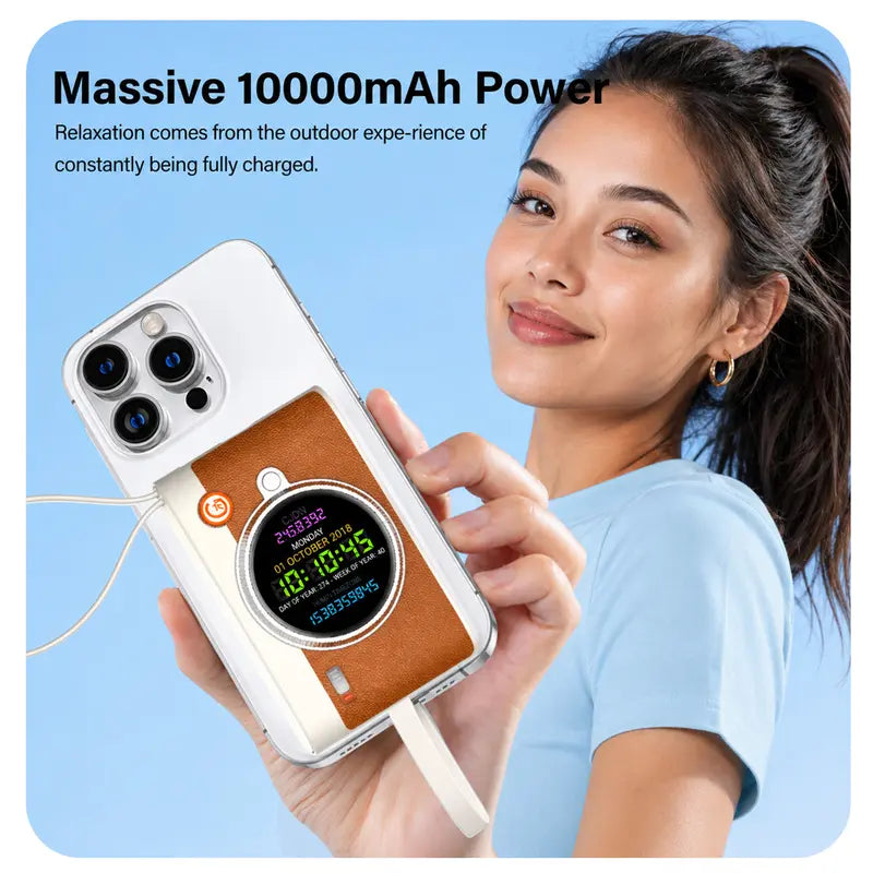 HDM M3 10000mAh Power Bank with Touch Screen and Speaker